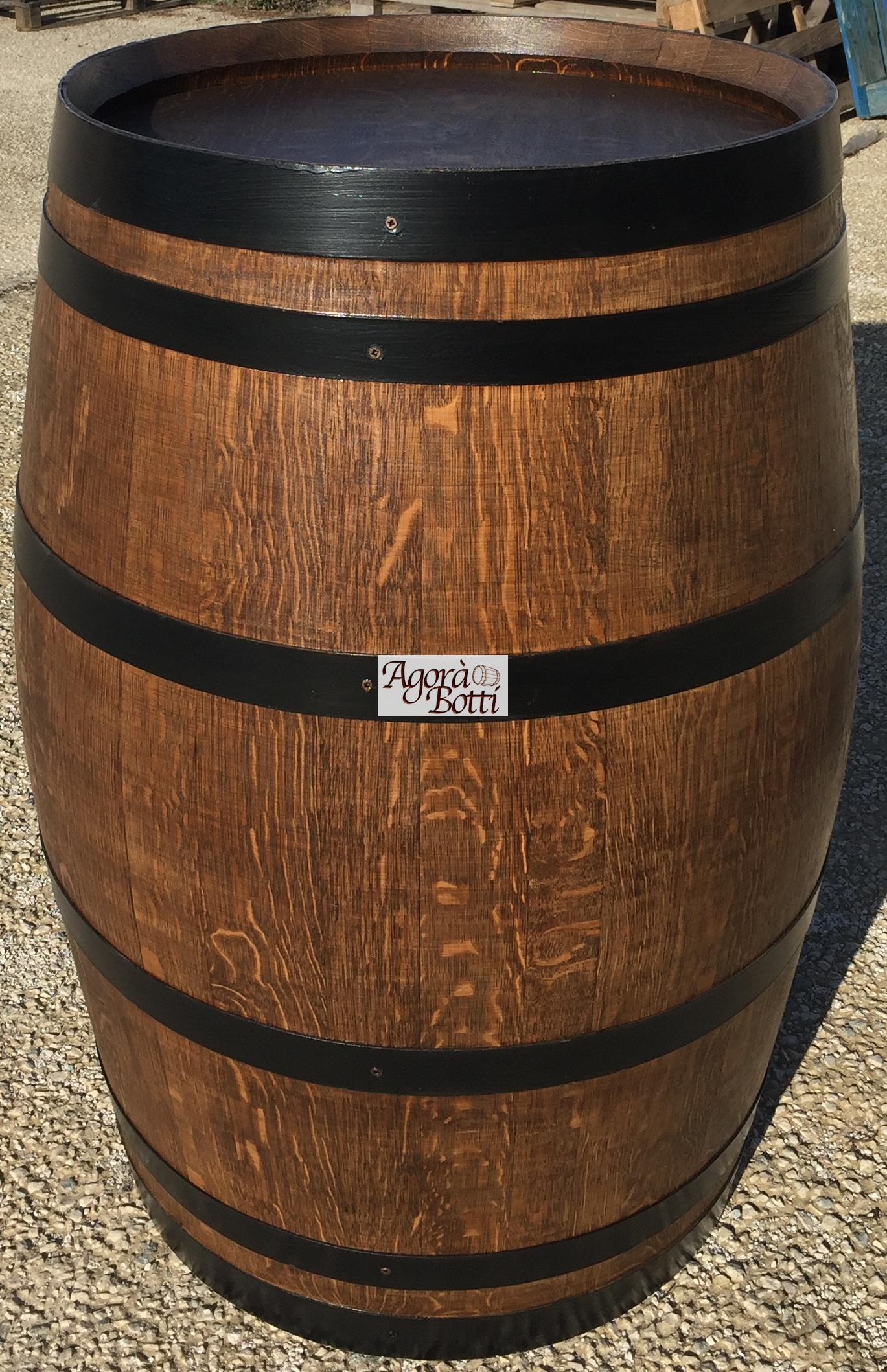 Barrique per arredamento color noce - Agorà Botti, Botti artigianali in  legno per vino e arredamento